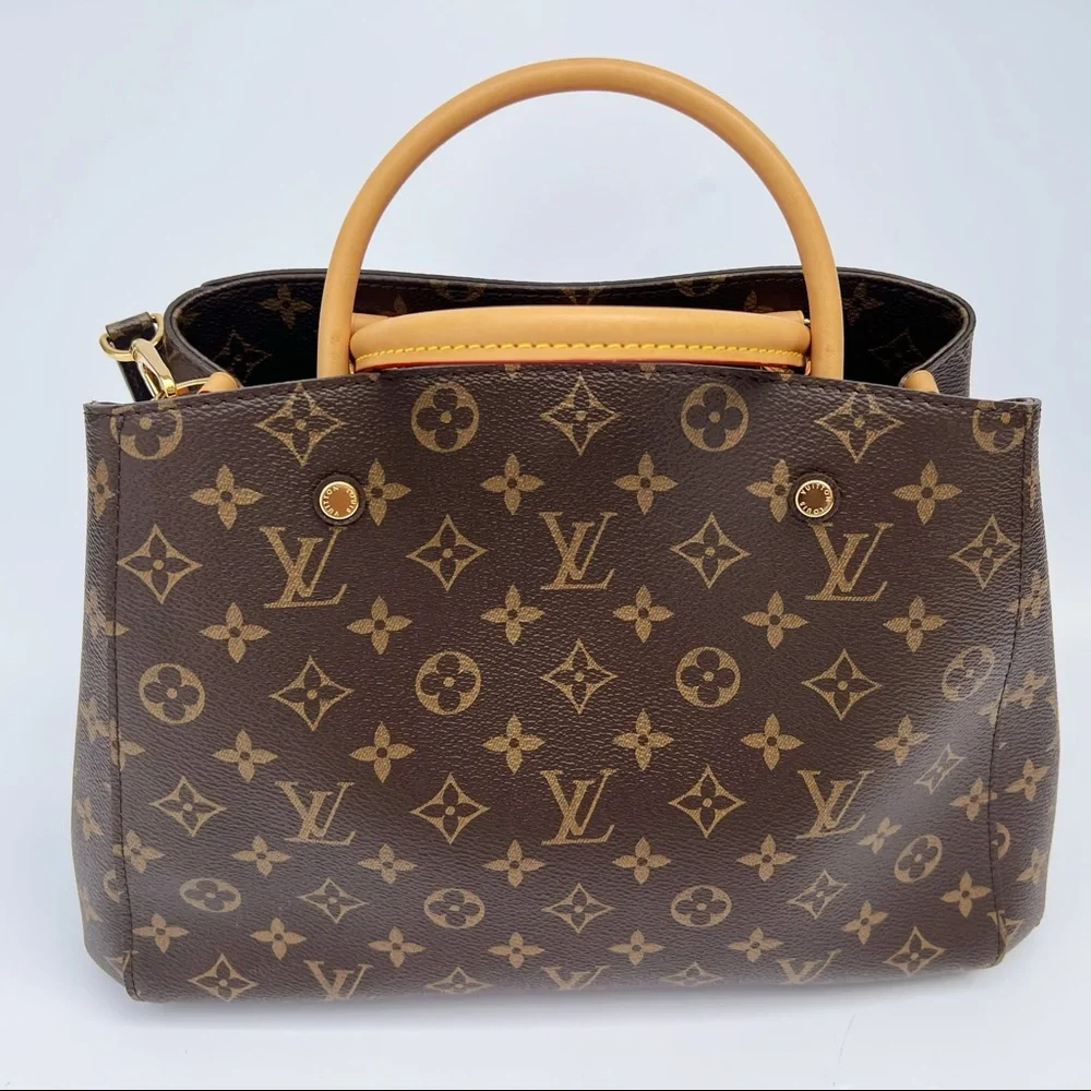 Authentic✅ Louis Vuitton Monogram Montaigne MM Satchel Shoulder Bag M41056 - Picture 3 of 11